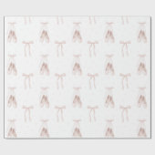 Papier Cadeau Chaussures en Ballet Rose Anniversaire (Plat)