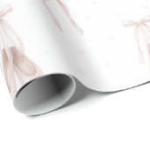 Papier Cadeau Chaussures en Ballet Rose Anniversaire (Coin rond)