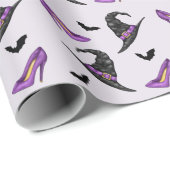 Papier Cadeau Chaussures et chauves-souris Casquettes Lilac Moti (Coin rond)
