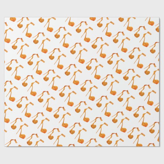 Papier Cadeau Chaussures Golden High Heel (Plat)