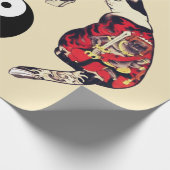 PAPIER CADEAU CHAUSSURES JAPONAISES, DRAGON RED DEVIL TATTOOS, Y (Coin)