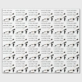 Papier Cadeau Chaussures mignonnes (Plat)