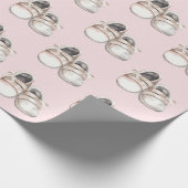 Papier Cadeau Chaussures pour bébé baby shower (Coin)