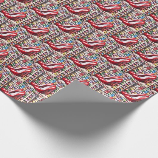 Papier Cadeau Chaussures Rouges Dans Le Closet (Coin)