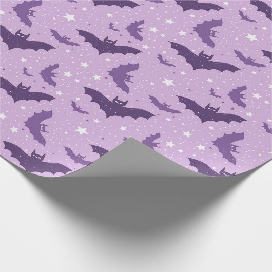 Papier Cadeau Chauve gothique mauve (Coin)