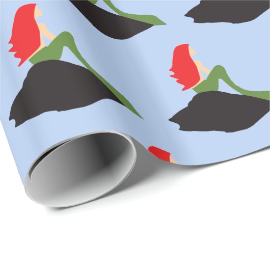 Papier Cadeau Chauve-mère assise à Thunder_Cove (Coin rond)