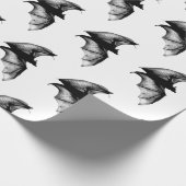 Papier Cadeau Chauve-souris gothique Vampire (Coin)
