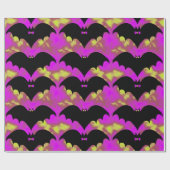 Papier Cadeau Chauves-Basses Et Vaches Rose Jaune (Plat)