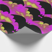 Papier Cadeau Chauves-Basses Et Vaches Rose Jaune (Coin)