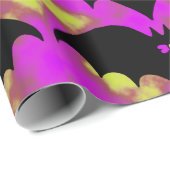 Papier Cadeau Chauves-Basses Et Vaches Rose Jaune (Coin rond)