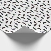 Papier Cadeau Chauves-souris à main mignonne Halloween Motif  (Coin)