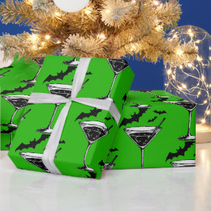 Papier Cadeau Chauves-souris Martini