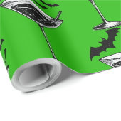 Papier Cadeau Chauves-souris Martini (Coin rond)