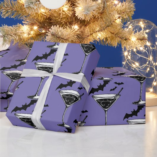 Papier Cadeau Chauves-souris Martini (Vacances)