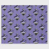 Papier Cadeau Chauves-souris Martini (Plat)