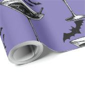 Papier Cadeau Chauves-souris Martini (Coin rond)