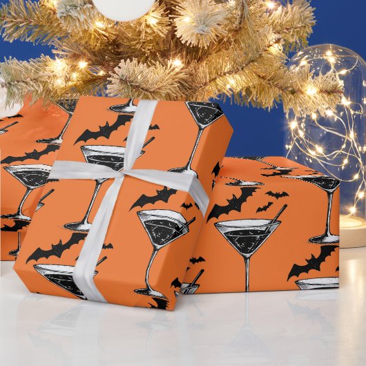 Papier Cadeau Chauves-souris Martini (Vacances)