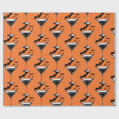Papier Cadeau Chauves-souris Martini (Plat)