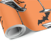 Papier Cadeau Chauves-souris Martini (Coin rond)