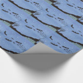 Papier Cadeau Chauves-souris Vampire Halloween (Coin)