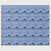 Papier Cadeau Chauves-souris Vampire Halloween (Plat)