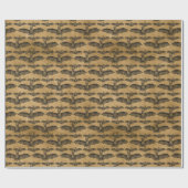 Papier Cadeau chauves-souris vintages (Plat)