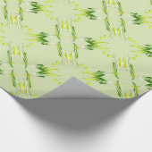 Papier Cadeau Chaux verte baroque (Coin)