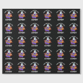 Papier Cadeau Che manqué-Essayer Funny Science Chimie Pun Dark B (Plat)