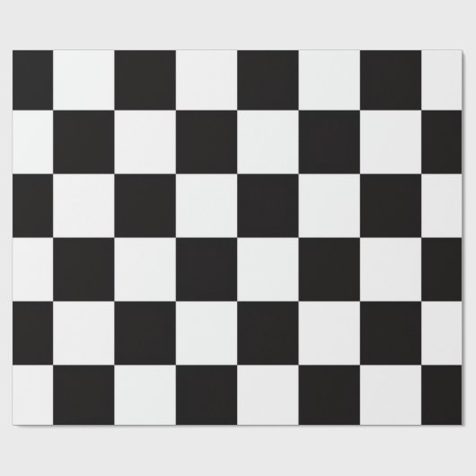 Papier Cadeau Checkerboard Home Rug of the Classic Elegance (Plat)