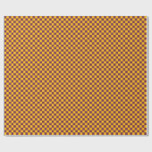 Papier Cadeau Checkerboard Sports Team Spirit Maroon Gold Fun (Plat)