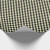 Papier Cadeau Checkered - noir et crème (Coin)