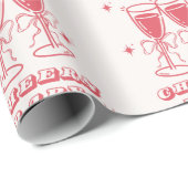 Papier Cadeau Cheers Baby Celebration Wrapping Paper (Coin rond)