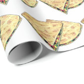 Papier Cadeau Cheese Quesadillas Mexicain Apéritif Queso (Coin rond)