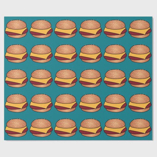 Papier Cadeau CheeseBurger (Plat)