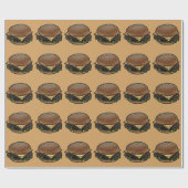 Papier Cadeau Cheeseburger (Plat)