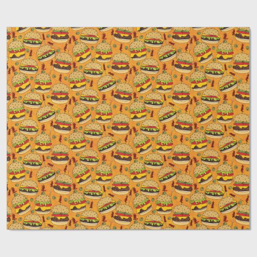 Papier Cadeau Cheeseburger de luxe (Plat)