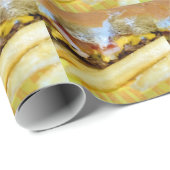 Papier Cadeau Cheeseburger et Fries (Coin rond)