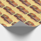 Papier Cadeau Cheeseburger Hamburger Sliders Bar Pub (Coin)