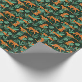Papier Cadeau Cheetah Exotic : Tropical Summer Seamless. (Coin)