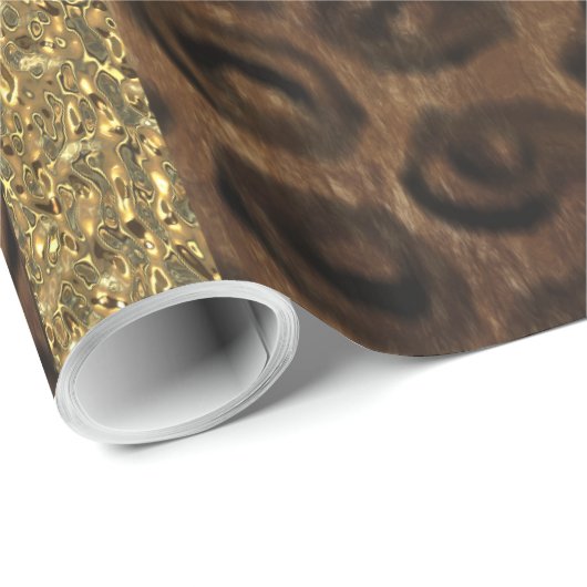 Papier Cadeau Cheetah Isotopes (Coin rond)