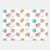 Papier cadeau Cheetah personnalisé (Devant)