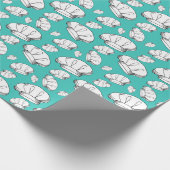 Papier Cadeau Chef cool Casquette Motif Love Baking and Cuisine (Coin)