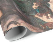 Papier Cadeau Chef-d'oeuvre de l'art traditionnel de la peinture (Coin rond)