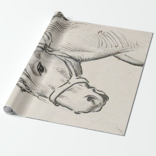 Papier Cadeau Chef d'un cheval (par Alfred Dehodencq)