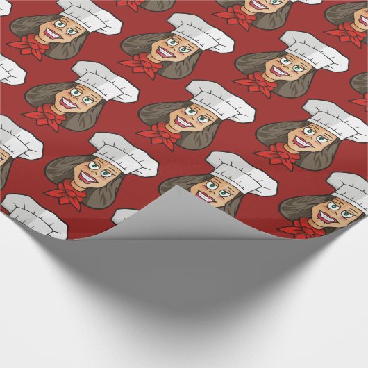Papier Cadeau Chef femme (Coin)