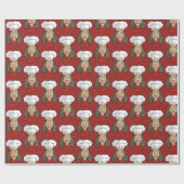 Papier Cadeau Chef femme (Plat)