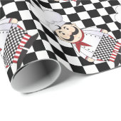 Papier Cadeau Chef français (Coin rond)