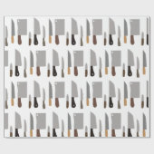 Papier Cadeau Chef Knives (Plat)