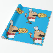 Papier Cadeau Chef pizza italienne (Déroulé)