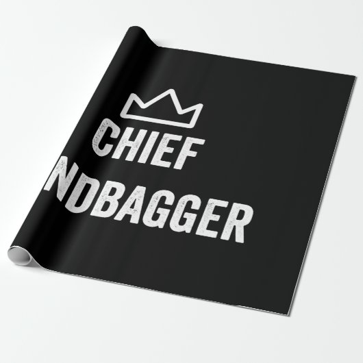 Papier Cadeau Chef Sandbagger Golf mème Bjj Chess Sandbag (Déroulé)